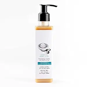 Timeless Beauty Secrets African Rare Clay Softening, Nourishing, And Rejuvenating One For All Organic Shampoo And Conditioner Duo, 200 g