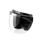 Visier-Schirm- Kombination- Passend für viele weitere Jet-Helme mit 3-Druckknopf-Befestigung