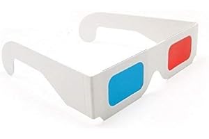 DARLINGTON & Sohns 60 unidades de gafas 3D simples, gafas 3D, paquete grande, rojo, azul, cian, anaglipo, gafas 3D