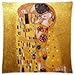 B Lyster shop Artist Gustav Klimt Painting PPL193 Cotton & Polyester Soft Zippered Cushion Throw Case Pillow Case Cover