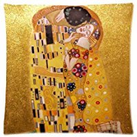 B Lyster shop Artist Gustav Klimt Painting PPL193 Cotton & Polyester Soft Zippered Cushion Throw Case Pillow Case Cover