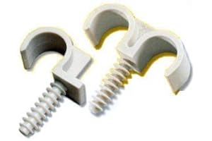 ING FIXATIONS PBTUB Attaches Fix-Ring-Double diametre 20-Boite de 100