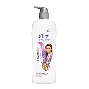 Vivel Body Wash, Lavender & Almond Oil Shower Creme, Fragrant & Moisturising, For Soft & Smooth Skin, High Foaming Formula, 500 ml Pump, For Women And Men
