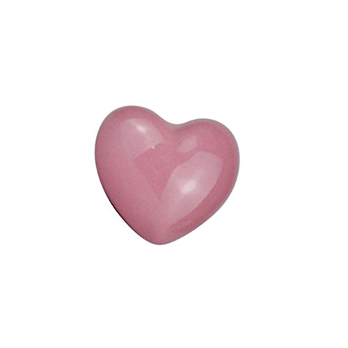 Baoblaze Modern Heart Shaped Ceramic Door Drawer Bin Handle Pull