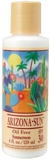 Arizona Sun Oil Free - Sunblock SPF 30 - 120ml - Total Sun Protection Lotion - Natural Oil Free Sunblock Cream - Face and Body Sun Screen - Sun Block