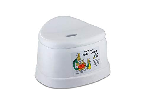 GRAZIA Bathroom Plastic Stool - Anti-Skid - Multipurpose - Peter Rabbit_ White-Made in India