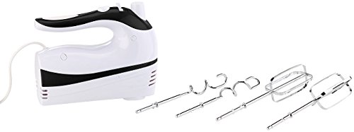 Rosenstein & Söhne Handmixer-Set: Rührständer, Edelstahl-Schüssel, 5 Stufen, Turbo, 500 W - 3