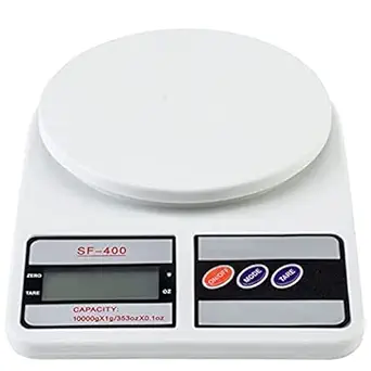 CROWNMAX Digital Kitchen Weighing Machine Multipurpose Electronic Weight Scale With Back Lite LCD Display for Measuring Food, Cake, Vegetable, Fruit KITCHEN SCALE (10 Kg - with Back Light)