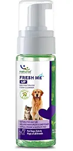 Natural Remedies Fresh Me Up Mild Waterless Foam Cleanser Dry Shampoo for Dogs, Cats and Pups of All Breeds, 140 ml