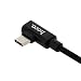 Produktbild HOCO Adapter USB Typ C auf Klinke 3,5 mm weiblich und USB Typ C weiblich Smartphone/Tablet Audio + Ladekabel + schnelles Synchronisieren Länge 112 mm – Schwarz