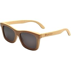 Iwood Handcrafted Moda de bambú Natural Marcos Gris lente polarizada Gafas de sol de madera