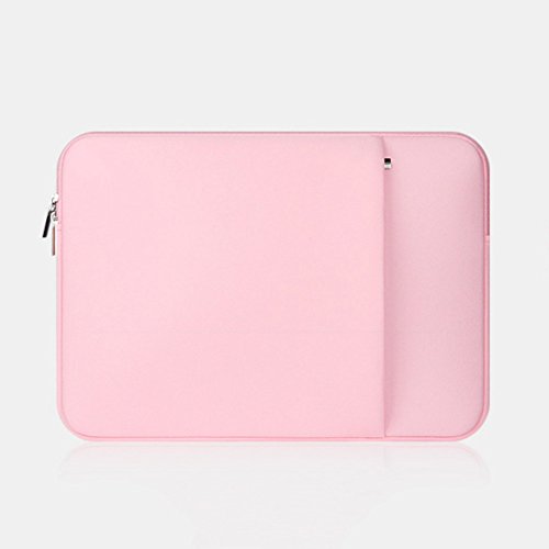 Balai Doppel-tasche Rei  verschluss Computer Bag Notebook Schutz Paket Tragbar Notebook Taschen H  llen  15 6 inch Pink