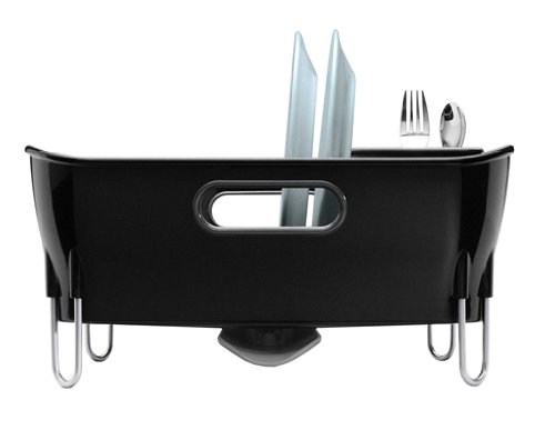 simplehuman Kompaktes Abtropfgestell, Kunststoff, schwarz - 2