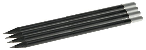 4er-Set Magnetbleistifte, schwarz