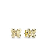 Pendientes Plata Baño Oro 18K Mariposas 267921CZ (267921CZ)
