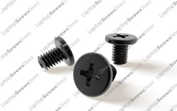 PACK OF 50 M3x4 NEW Black Zinc Wafer Head Laptop Machine Screw Philips Head Supplied By LaptopScrewsDirect
