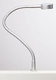 LED Bettleuchte Leseleuchte Bettlampe Flexleuchte chrom silbergrau Touch Schalter POWER LED - 3