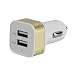 LipiWorld 2-Port USB Car Charger (Gold) RS.139.00