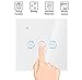 Produktbild PYXZQW Intelligenter Schalter Smart Switch WiFi-Vorhang-Fernbedienung Touch-Unterstützung Alexa Sprachsteuerung Google Assistant/IFTTT Wall Switch,A