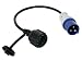 Produktbild Perel ECEEC3M-G Kabel Schuko Kupplung auf Cee-Stecker, Länge 40 cm