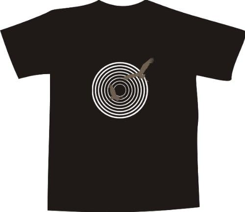 Black Dragon T-Shirt for men and women E280 with multicolored frontprint - calculate the darkness swallow