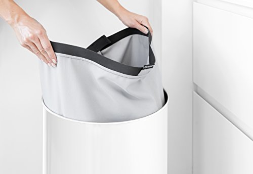 Brabantia 102462 Wäschebox mit Kunststoffdeckel weiß, 35 L - 9