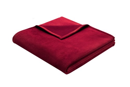 Bocasa 150 x 200 cm Biederlack Exquisite Cotton Rosso Blanket Throw, Red