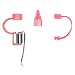 Produktbild Happy event Silikonhülle für Apple Pencil, Silikonhaltergriff für Apple iPad Pencil (Apple Pencil Nicht im Lieferumfang enthalten), Buntes 3-in1-Anti-Loss-Silikonhalter-Griffset (Rosa)