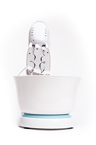 Turbo 2in1 Handmixer Set | Handrührer | Handrührgerät | 300 Watt | 5 Stufen | Hand Mixer Rührer | motorbetriebene Rührschüssel | Rührgerät | Knetmaschine - 5