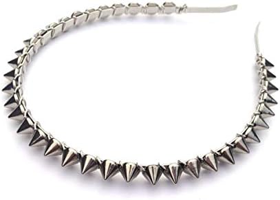 Metallic Silver Spike Stud Headband