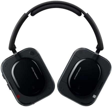 Nothing Headphone (a) Cuffie Wireless Over Ear con Cancellazione Attiva del Rumore, fino a 135h Autonomia, Hi-Res, Spatial Audio, Controlli Tattili – Nero