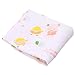 Hangqiao 3pcs New Baby Kid Bath Wash Cloths Infant Soft Gauze Muslin Square