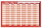 Tallon 2018 STAFF HOLIDAY WALL PLANNER LAMINATED with PEN and COLOUR ADHESIVE DOTS (1)