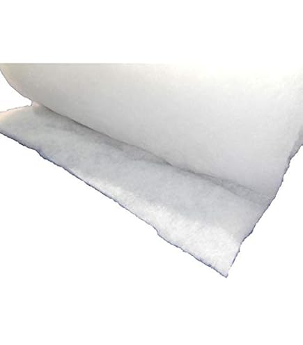 Ovatta In Microfibra/Poliestere Da 120g/m² - Spessore 1 Cm - Larghezza 150 Cm - Venduta Al Metro Per Imbottitura, Trapuntatura E Isolamento