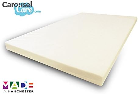Double | 4" Thick | IKEA / EURO Sized Orthopaedic Hypoallergenic Memory Foam Mattress Topper with Cotton Cover | (200cm x 140cm)