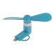 Produktbild Tragbar Android Handy Laptop PC Superstummer USB Kühl Mini USB Ventilator - Blau