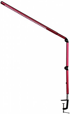 light Metal Long Arm Table Lamp Led Desk Lamp Clip Light Clip Type Desk Lamp Eye Protection Desk College Student Office,rose Red