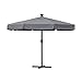 Produktbild Belardo Sonnenschirm Solar Ø 350 cm anthrazit mit Solarpaneel und Fernsteuerung, Material Polyester 250 g/m²