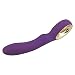 Produktbild 10 Geschwindigkeiten Multi-Speed-Elektro-Massagegerät Akku-Wiederaufladbare Vibrator Wasserdicht Silikon Therapeutische Massage Griff Haken Massager Zauberstab für Körper Entspannen (Color : Purple)