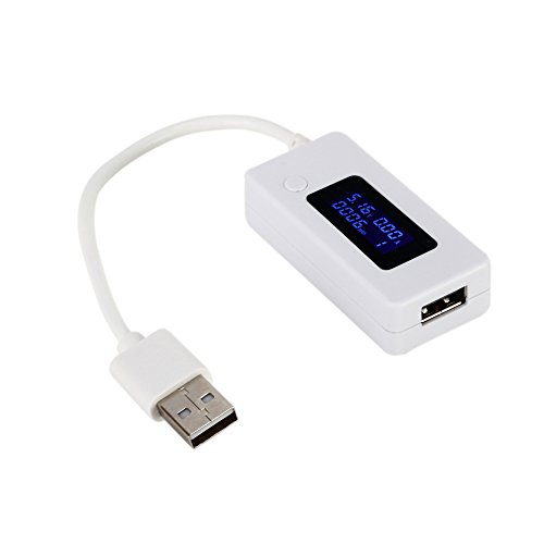 ZITFRI USB Multimeter Digitale Amperemeter für Spannung / Strom / geladene Kapazität Leistungsmesser Strommessgerät Spannungsmesser Kapazitätsmessgerät - 3