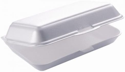 GSL 20 Large White Polystyrene Foam Kebab Burger Chip Boxes BBQ Party (N1)