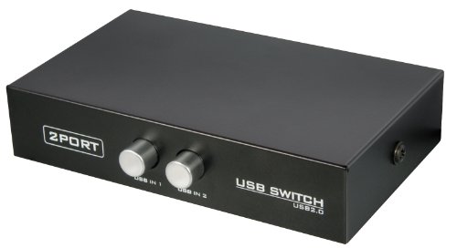 USB 2.0 Data Switch - Umschalter elektronisch USB - 2 Anschlüsse [Elektronik]