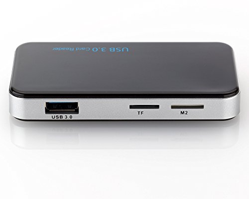 deleyCON All in One Cardreader USB 3.0 – [Schwarz] – SD / SDHC / microSDHC / M2 / TF / CF / MMC / MS PRO DUO - 2