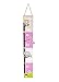 Kids Coat Hooks and Matching Height Chart for Owl Themed Girls Bedroom or Baby Nursery