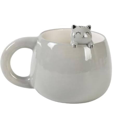 3D Katzen-Kaffeebecher 500 Ml – Niedliche Keramiktasse Mit Katzen-Design, Spülmaschinenfest