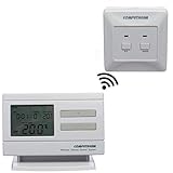 Programable e individual: el termostato de pared permite a diario 6 tiempos de conmutación independientes a libre selección - con programa automático de vacaciones personalizado según la temperatura deseada durante el día.