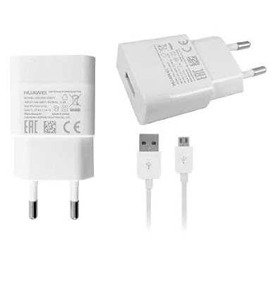 Huawei Chargeur Secteur HW-050100E01 + Cable Micro USB - Original P8 P9 Lite Mate 8 - Blanc
