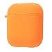 Produktbild Wanshop Silikonhülle Abdeckung Haut Für AirPods Hülle, Silikon-Transporttasche Schutzhülle Skin Sleeve Pouch Box für Apple AirPods Ladekoffer (Orange)