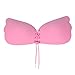 Produktbild Unterwäsche Dessous lingerie Damen,Yanhoo Heiße Frauen reizvolle trägerlose sofortige Bruststraffung unsichtbares Silikon drücken Mango BH hoch (B, Rosa)