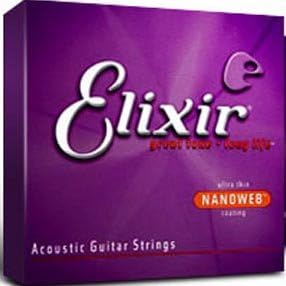 Elixir Acoustic Guitar Strings 12-56 with NANOWEB? Coating